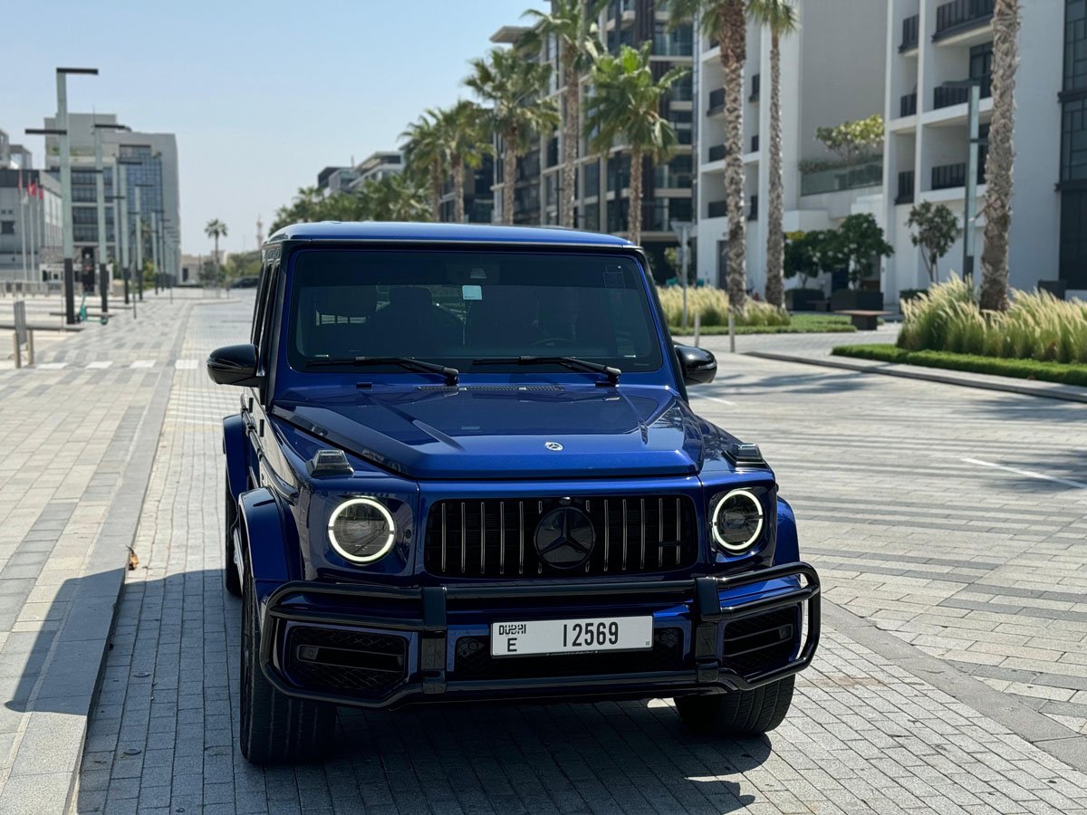 استئجار  Mercedes G63 AMG Dark Blue فى دبي
